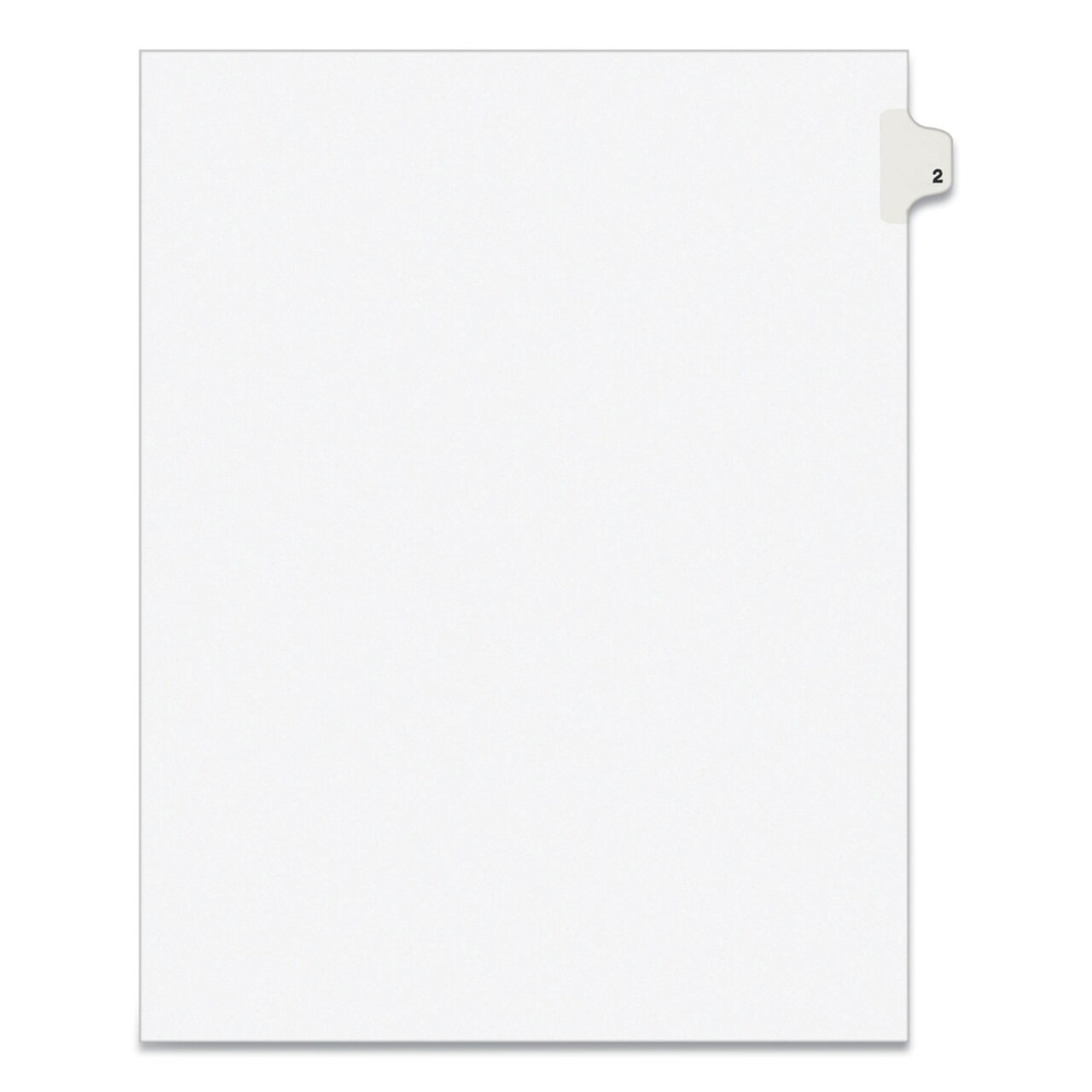 Avery 11 x 8.5 Avery Style Preprinted Legal Exhibit Side 10-Tab Index Dividers - White (25/Pack)